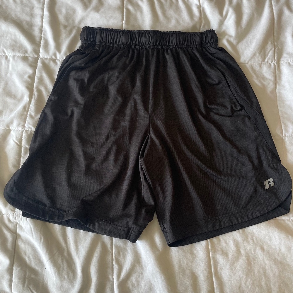 Russell Athletics shorts, black, size small